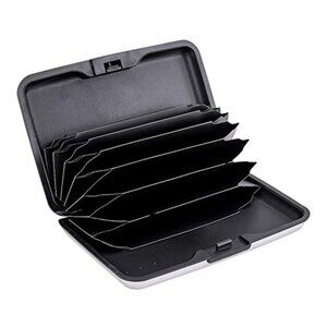 Mini RFID Aluminum Wallet Credit Cards Holder Business Card Case Metal ID Case f